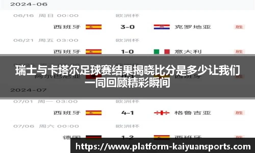 瑞士与卡塔尔足球赛结果揭晓比分是多少让我们一同回顾精彩瞬间